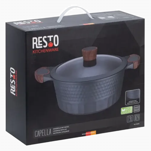 Cratiță RESTO 93505, 7,9L, Negru