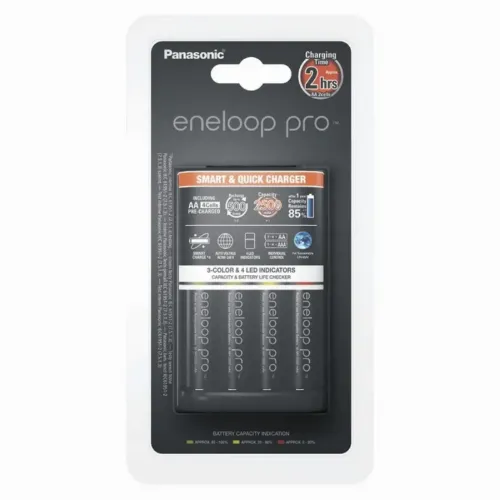 Încărcător Acumulatori Panasonic K-KJ55HCD40E, Negru