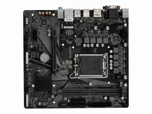 Материнская плата Gigabyte H610M S2H V2 DDR4, LGA1700, Intel H610, Micro-ATX