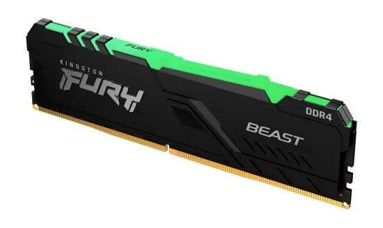 Memorie RAM Kingston FURY Beast RGB, DDR4 SDRAM, 3733 MHz, 16GB, KF437C19BBAK2/16