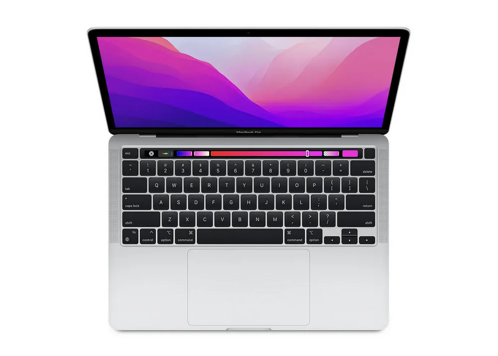 Ноутбук 13,3" Apple MacBook Pro 13 A2338, Серебристый, M2 with 8-core CPU and 10-core GPU, 8Гб/512Гб, macOS Monterey