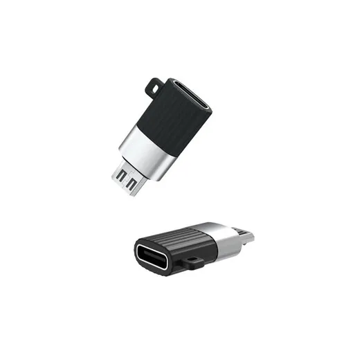 Адаптер USB XO NB149C, USB Type-C (F)/micro-USB, Чёрный