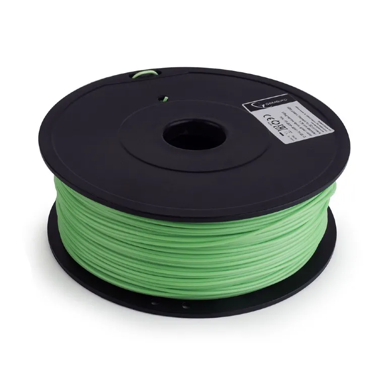 Filament pentru imprimantă 3D Gembird FF-3DP-ABS1.75-02-G, ABS, Verde , 1.75 mm, 0,6 kg