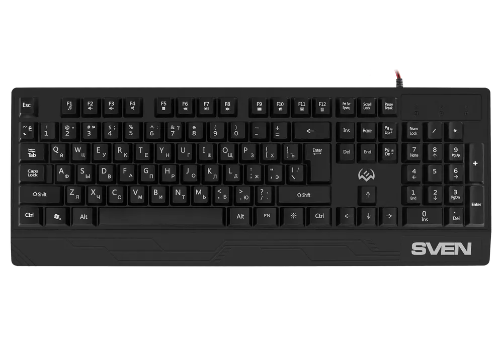 Клавиатура SVEN KB-G8300, Проводное, Чёрный