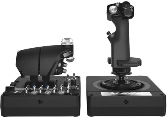 Joystick pentru jocuri Logitech G X56 HOTAS, Negru