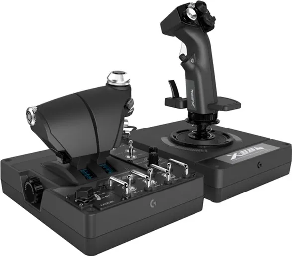 Joystick pentru jocuri Logitech G X56 HOTAS, Negru