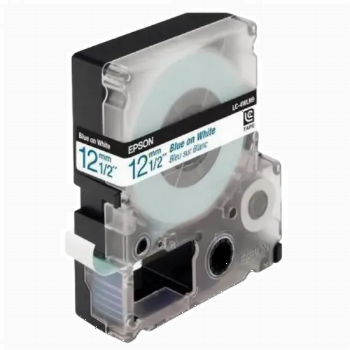 Картридж с лентой EPSON LK4WLN; стандарт 12 мм/9 м, голубой/белый, C53S654022