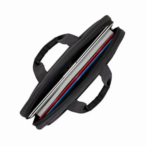 Geantă pentru Laptop RivaCase Central, 13.3", Poliester, Negru