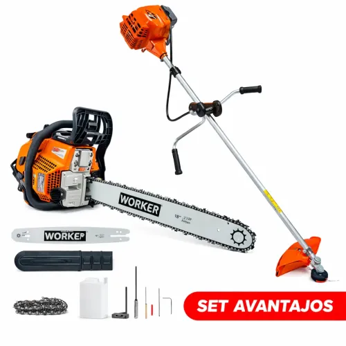 TikTok Мотокоса BC 52 PRO и Бензопила TECHNOWORKER DB5802 PRO 