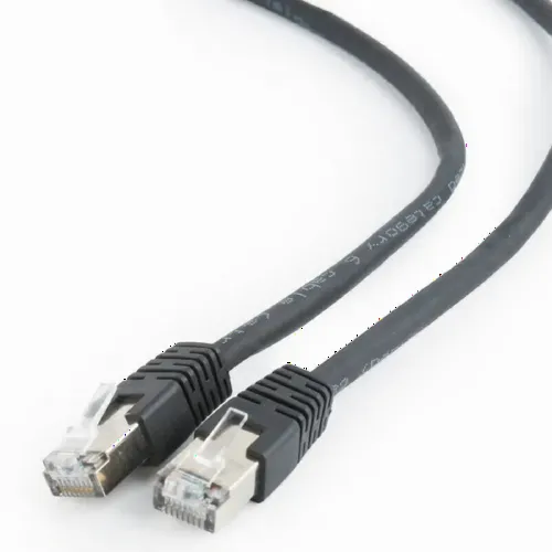 Patch cord Cablexpert PP6-1M/BK, Cat6 FTP , 1m, Negru