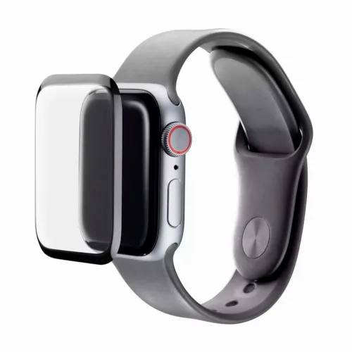 Cellular Tempered Glass Flexy for Apple Watch 45mm, Black