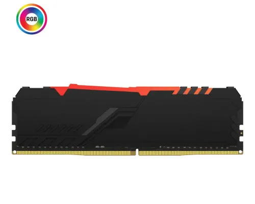 Оперативная память Kingston FURY Beast RGB, DDR4 SDRAM, 3733 МГц, 16Гб, KF437C19BBAK2/16