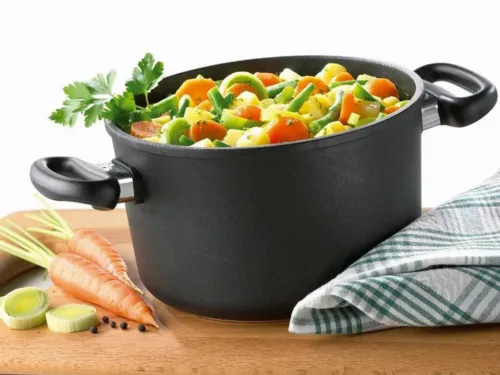 Кастрюля AMT Gastroguss AMT-926-E-Z500-L, 6,5л, 26см, Чёрный