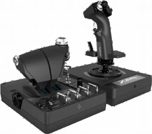 Joystick pentru jocuri Logitech G X56 HOTAS, Negru