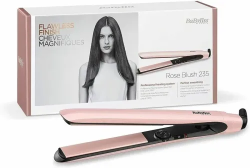 Placă de îndreptat părul BaByliss Rose Blush 2498PRE, Roz