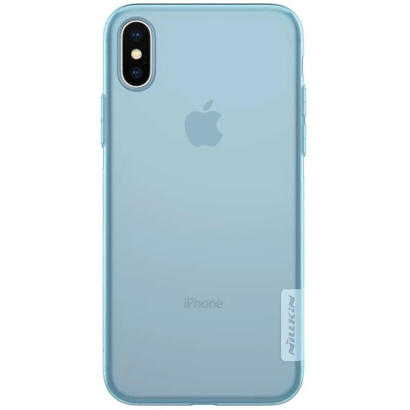 Husă Nillkin iPhone XS/X - Ultra thin TPU - Nature, Albastru
