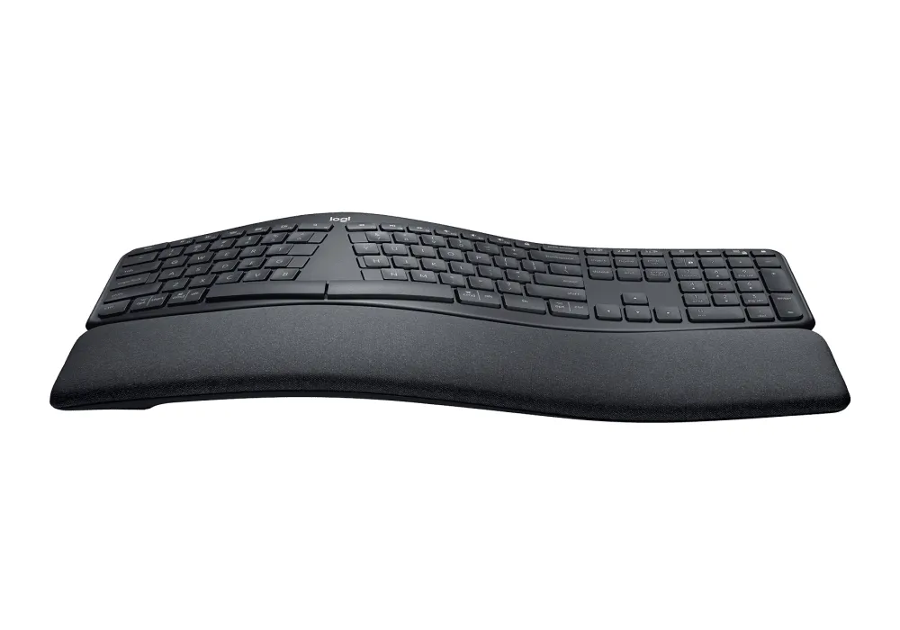 Wireless Keyboard Logitech ERGO K860, Curved keyframe, Split layout, Wrist rest, Tilt legs, 2.4/BT