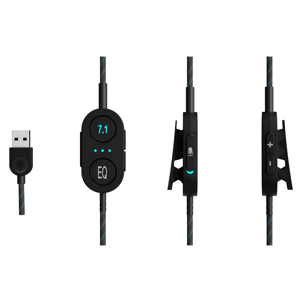 Игровая Гарнитура Lenovo H500 Pro, Проводной аналоговый, Чёрный