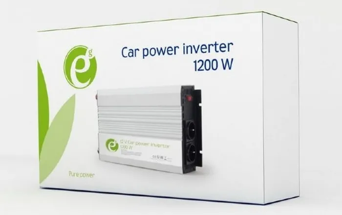 Invertor Auto Energenie EG-PWC-045, 1200W, Alb