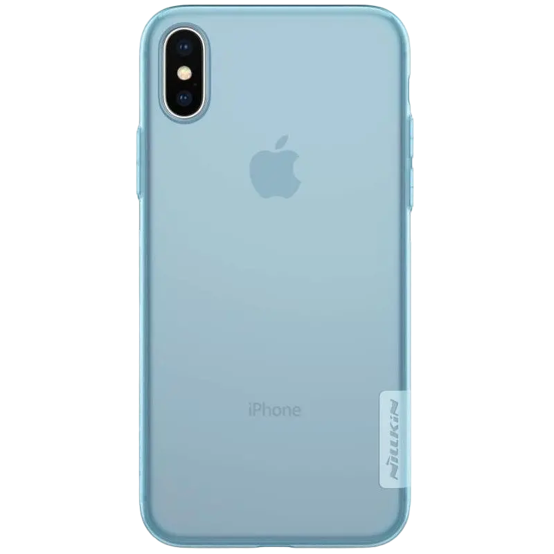 Husă Nillkin iPhone XS/X - Ultra thin TPU - Nature, Albastru