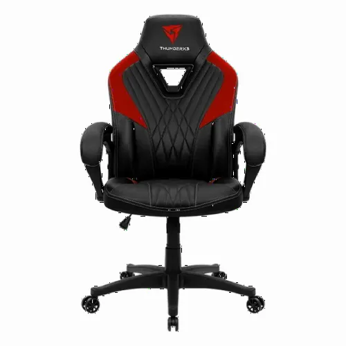 Игровое кресло ThunderX3 DC1, Искусственная кожа, Чёрный/Красный