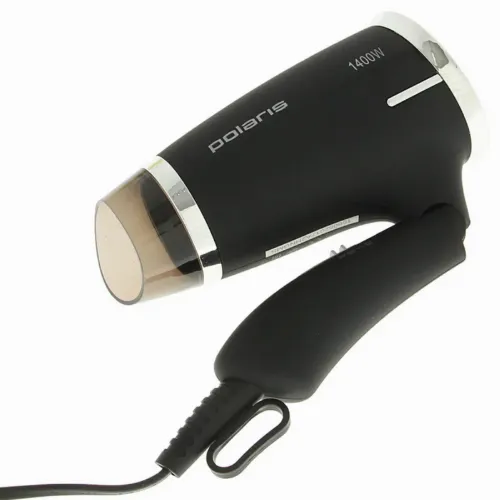 Компактный фен Polaris PHD 1464T, 1400 Вт, Чёрный