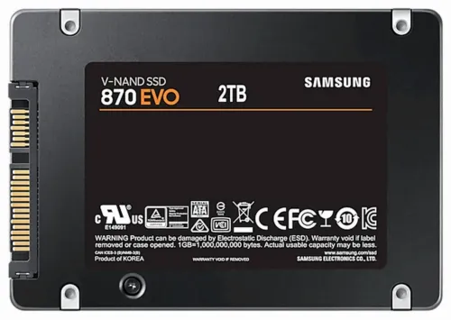 Unitate SSD Samsung 870 EVO  MZ-77E2T0, 2000GB, MZ-77E2T0BW