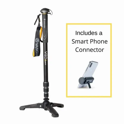 Monopod Vanguard VEO 2S AM-234TR, Cap video/Cap trepied de minge, Negru