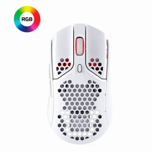 Wireless Gaming Mouse HyperX Pulsefire Haste, Optical, 400-16k dpi, 6 buttons, 450IPS 40G 59g White