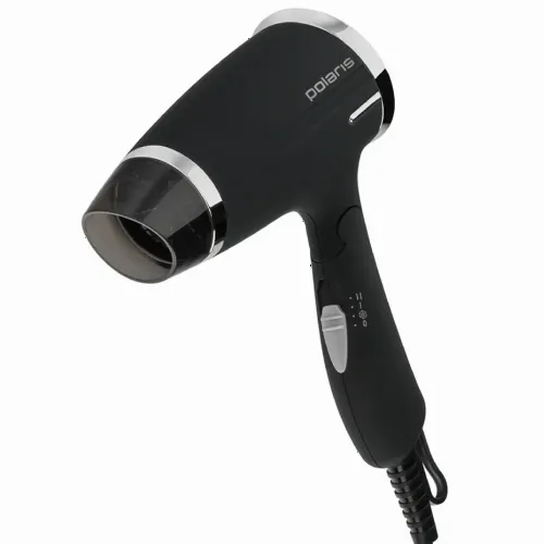 Компактный фен Polaris PHD 1464T, 1400 Вт, Чёрный