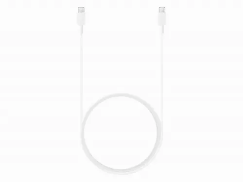 Cablu încărcare și sincronizare Samsung USB-C to USB-C Cable 3A, USB Type-C/USB Type-C, 1,8m, Alb
