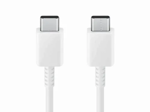 Cablu încărcare și sincronizare Samsung USB-C to USB-C Cable 3A, USB Type-C/USB Type-C, 1,8m, Alb