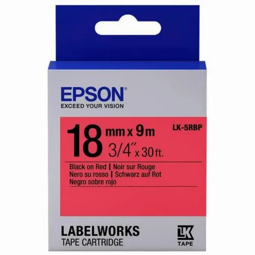 Картридж с лентой Epson LK-5RBP, 18 мм x 9 м