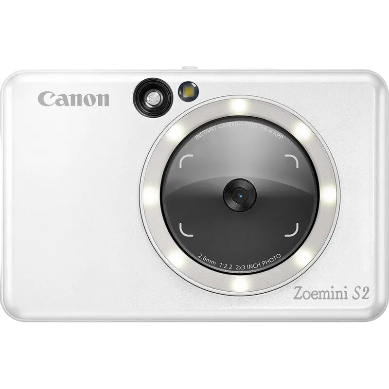 Imprimantă foto Canon Zoemini S2, 2.0” x 3.0”, Pearl White