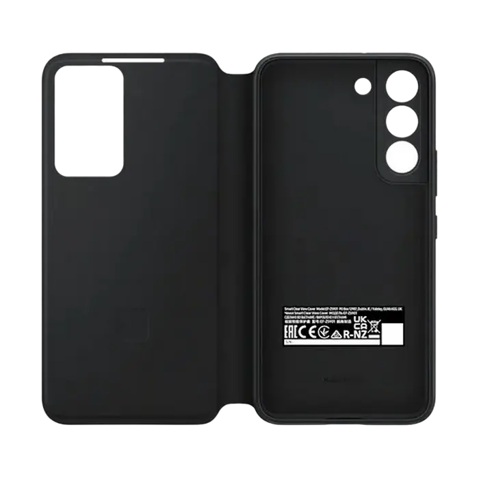 Чехол книжка Samsung Smart Clear View Cover for Galaxy S22, Чёрный