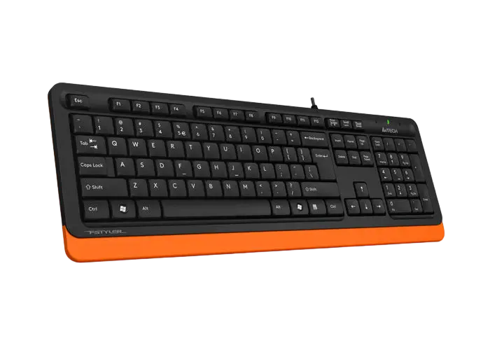 Клавиатура A4Tech FK10, Проводное, Черный/Оранжевый