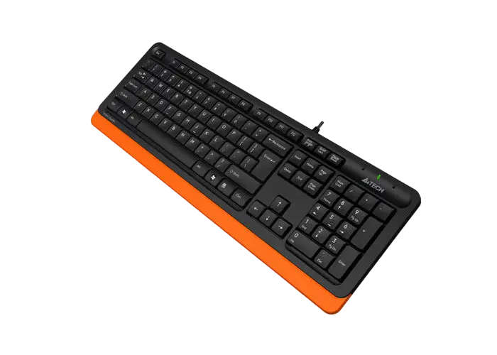 Клавиатура A4Tech FK10, Проводное, Черный/Оранжевый