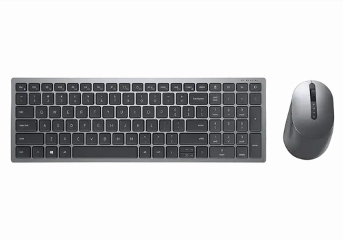 Set Tastatură + Mouse DELL KM7120W, Fără fir, Gri