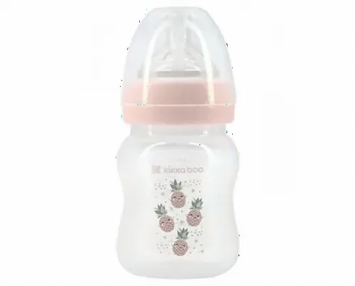 Sticlă de hrănire Kikka Boo Pineapple, Roz