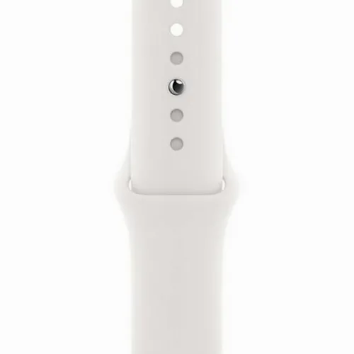 Умные часы Apple Watch Series 6 GPS MG283, 40мм, Алюминиевый корпус с Белым спортивным ремешком
