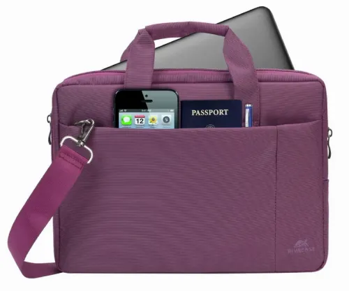 Geantă pentru Laptop RivaCase Central, 13.3", Poliester, Violet