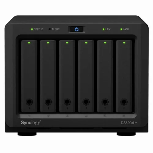 Stocare atașată la rețea SYNOLOGY DS620slim, Negru