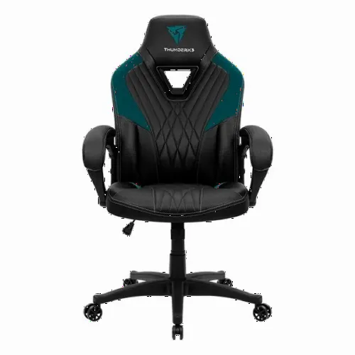 Игровое кресло ThunderX3 DC1, Искусственная кожа, Чёрный/Синий