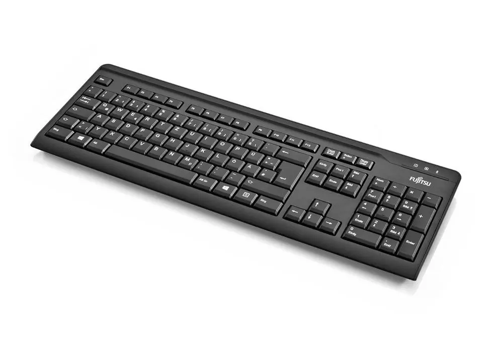 Tastatură Fujitsu KB410, Cu fir, Negru