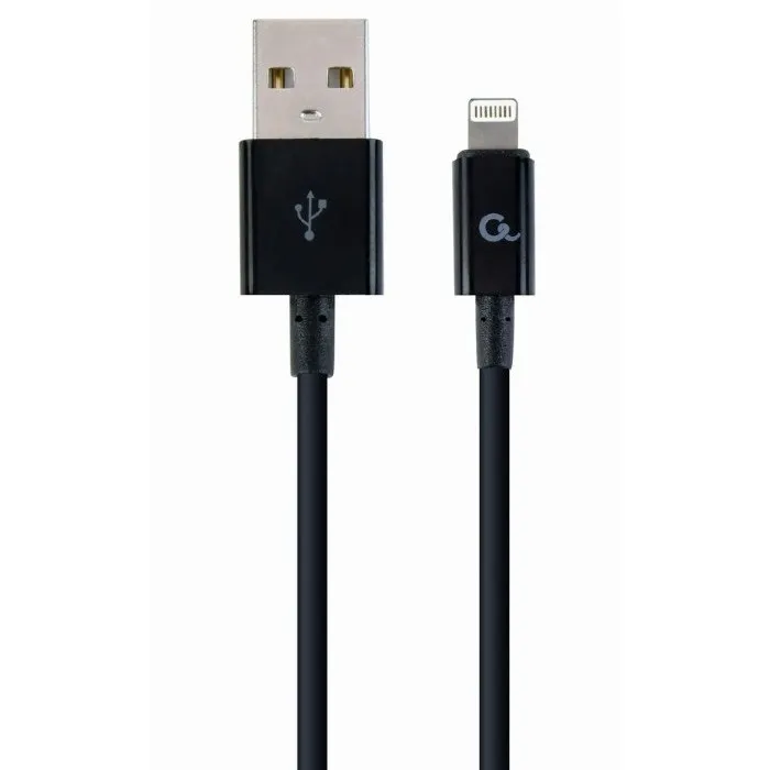 Кабель для зарядки и синхронизации Cablexpert CC-USB2P-AMLM-2M, USB Type-A/Lightning, 2м, Чёрный