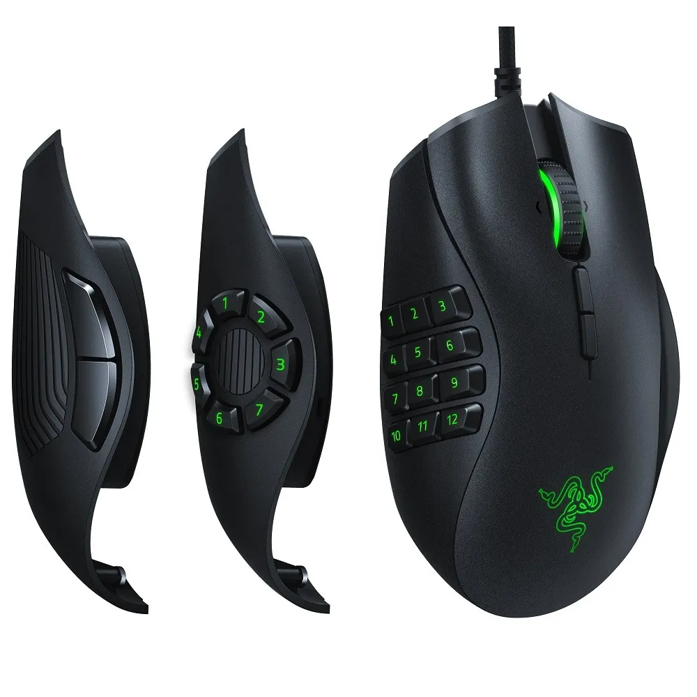 Gaming Mouse Razer Naga Trinity, 16k dpi, 19 buttons, 50G, 450IPS, 120g, RGB, USB, Black