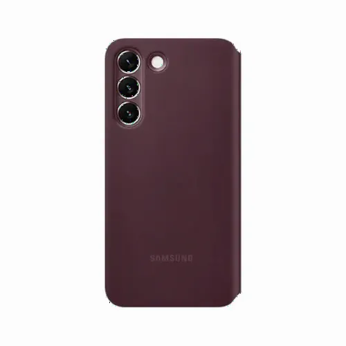 Чехол книжка Samsung Smart Clear View Cover for Galaxy S22, Бордовый