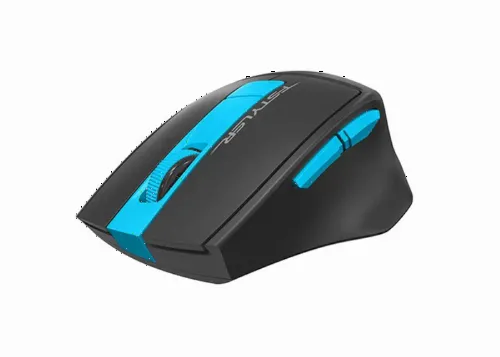 Wireless Mouse A4Tech FG30S Silent, 1000-2000 dpi, 6 buttons, Ergonomic, 1xAA, Grey/Blue