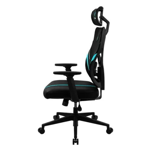 Игровое кресло ThunderX3 Yama1, Искусственная кожа, Чёрный/Голубой