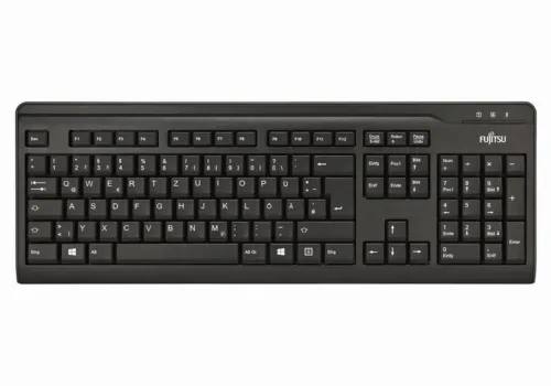 Tastatură Fujitsu KB410, Cu fir, Negru